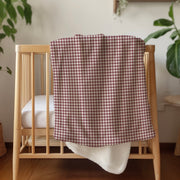Berry Gingham Snuggle Blanket
